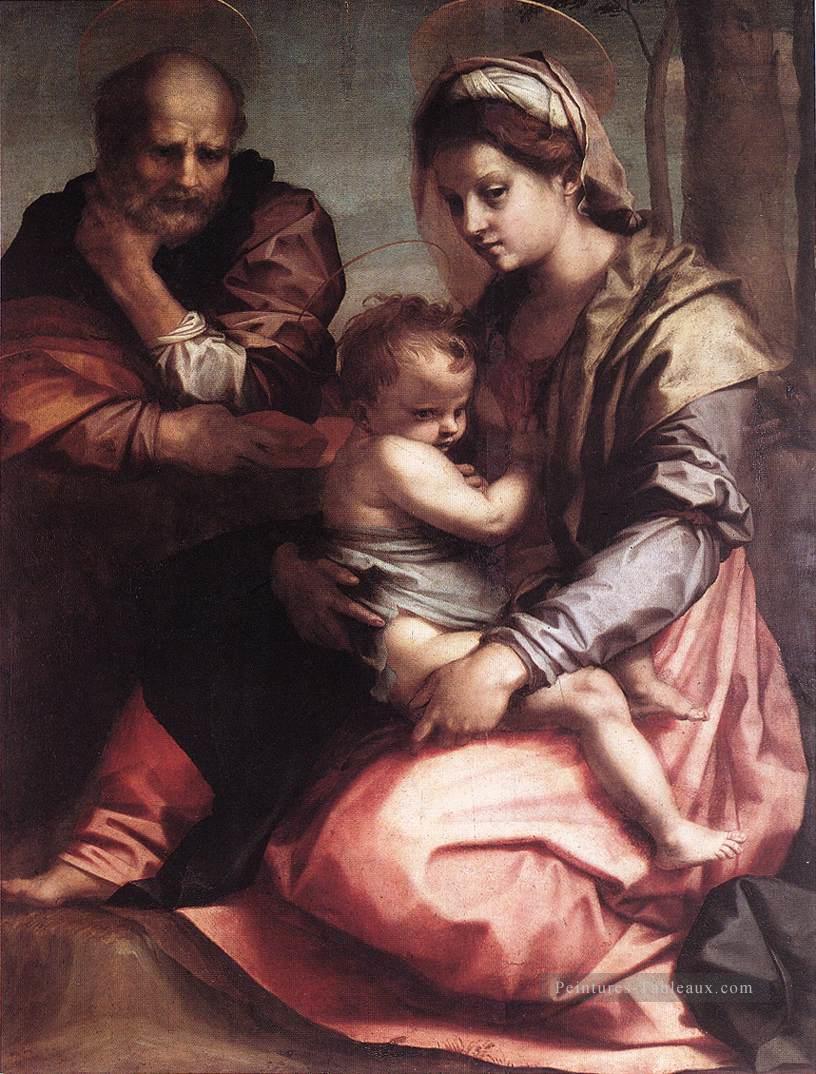 Sainte Famille Barberini WGA renaissance maniérisme Andrea del Sarto Peintures à l'huile